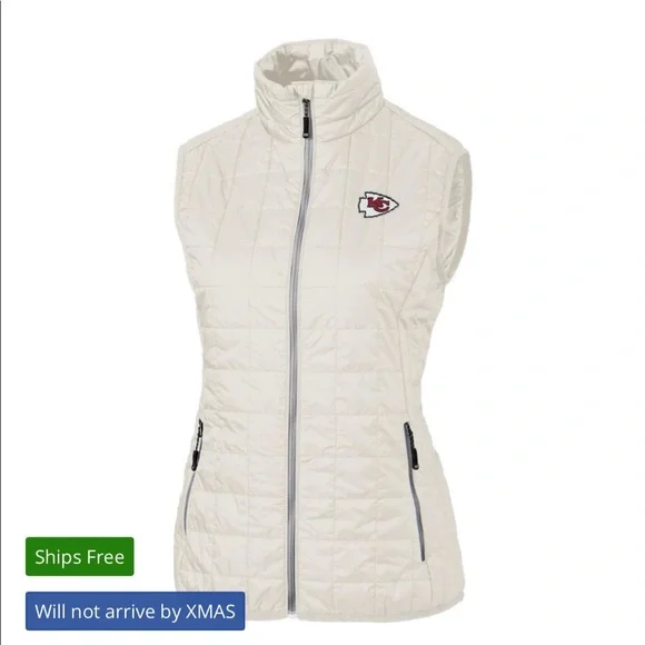 NFL Kansas City Chiefs women’s puffer vest - Picture 8 of 10
